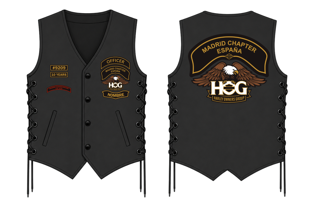 El chaleco del H.O.G.® Madrid Chapter